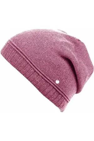 Capelli new york Beanie (Packung) mit Metall-Logo an der Krempe rosa