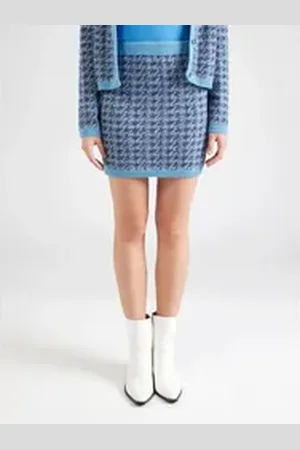 VERO MODA Minirock (1-tlg) Plain/ohne Details blau L