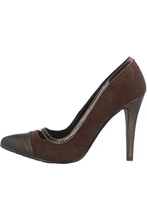 Andres Machado Andres Machado AM5531 Ante Marron High-Heel-Pumps braun 43 EU