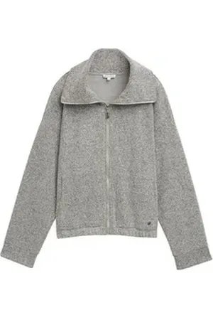 TOM TAILOR Sweatjacke grau L