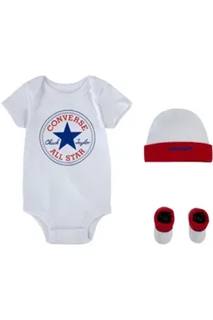 Converse Erstausstattungspaket CLASSIC CTP INFANT HAT BODYSUIT BOO (Packung, 3-tlg) rot 56/68 (6)