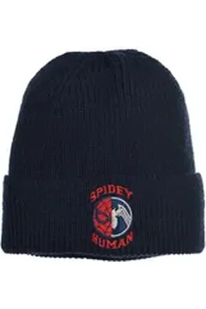 SPIDERMAN Beanie Kinder Jungen Strickmützte Winter-Mütze blau 54
