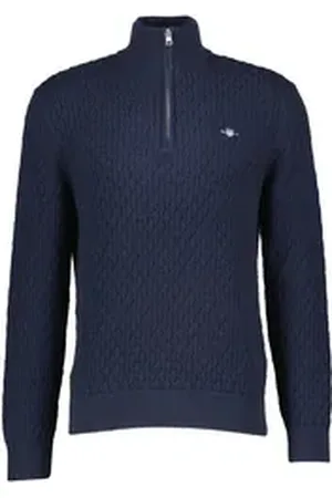 GANT Strickjacke (1-tlg) blau XL
