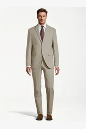 Steffen Klein SteffenKlein Anzug SLIM FIT (2-tlg) beige|grau 52