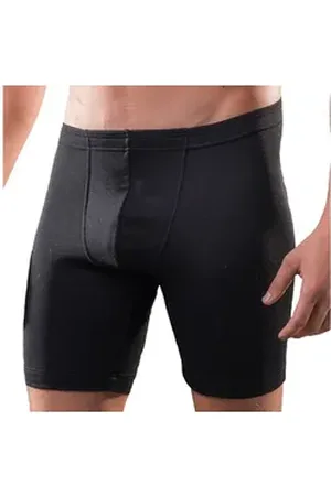 Hermko Funktionsunterhose 63955 Herren Funktionswäsche Sport Pant Boxer schwarz D 4 = EU S