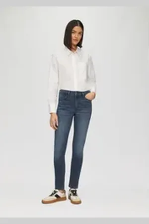 QS by s.Oliver 5-Pocket-Jeans Jeans Izabell / Skinny Fit / Mid Rise / Skinny Leg blau 32/32