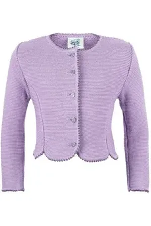 Isar Trachtenjacke Strickjacke Kinder - ELEGANTINE - flieder 110