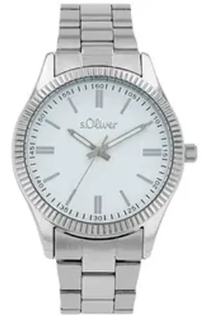 QS by s.Oliver Quarzuhr 2038602 silberfarben