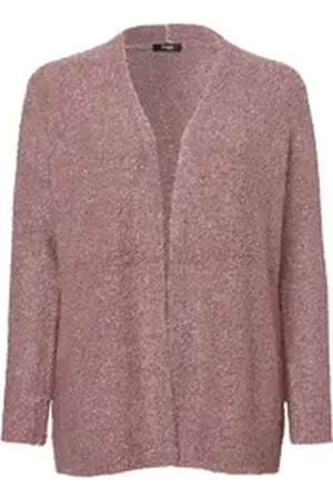 Frapp Strickjacke mit V-Ausschnitt rosa 44
