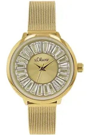 QS by s.Oliver Quarzuhr 2038588 goldfarben
