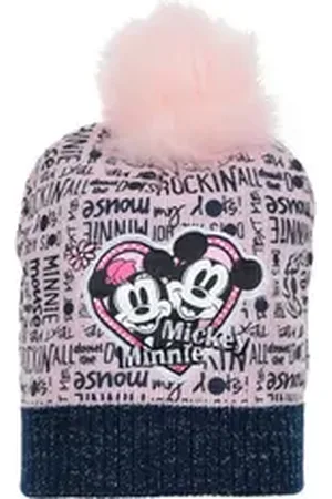 Disney Bommelmütze Mädchen Kinder Winter-Bommel-Mütze rosa 52