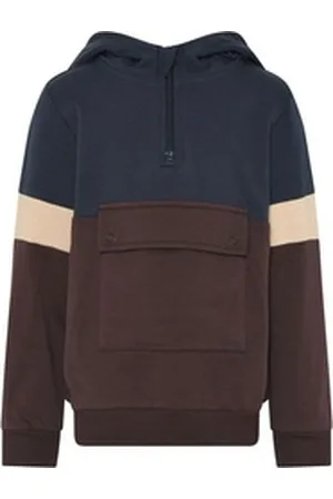 Minymo Longpullover Pullover Java blau|braun 140