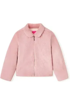 vidaXL Wintermantel Kindermantel Kunstpelz Rosa 92 rosa 92 (1,5-2 J)