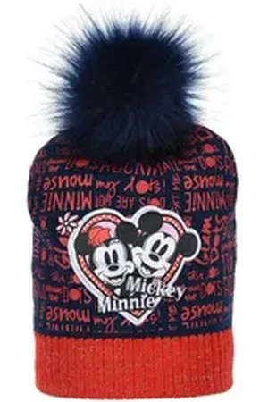 Disney Bommelmütze Mädchen Kinder Winter-Bommel-Mütze blau 54