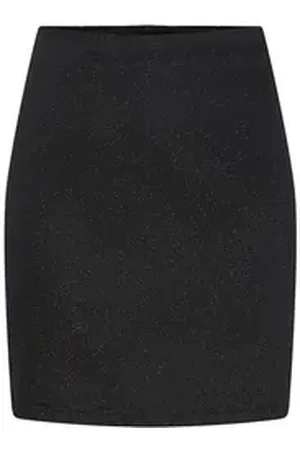 Pieces® Minirock (1-tlg) Plain/ohne Details schwarz S