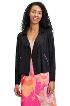 Vera Mont Bikerjacke Bikerjacke langarm schwarz 46
