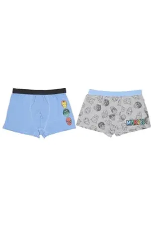Marvel Boxershorts 2er-Pack Boxershorts – Bequeme Unterwäsche aus Baumwolle für Kinder 134/140