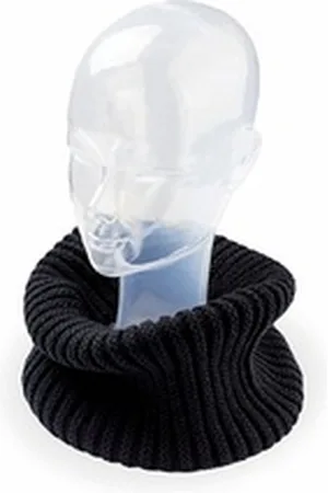 Atlantis Strickschal Damen Rundschal / Schlauchschal / Schal / Loop für Frauen, Größe: 35 x 37 cm schwarz