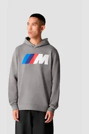 BMW Hoodie mit M Logo Puff-Druck auf der Brust grau XL