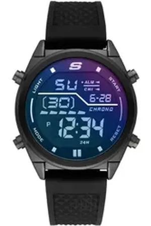 Skechers Chronograph KENTWOOD SR5142, Quarzuhr, Armbanduhr, Herrenuhr, Silikonarmband, digital, Wochentag schwarz