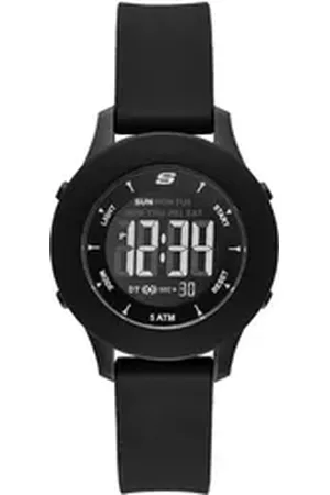 Skechers Chronograph ROSENCRANS SR6141, Quarzuhr, Armbanduhr, Damenuhr, Silikonarmband, digital, Stoppfunktion schwarz