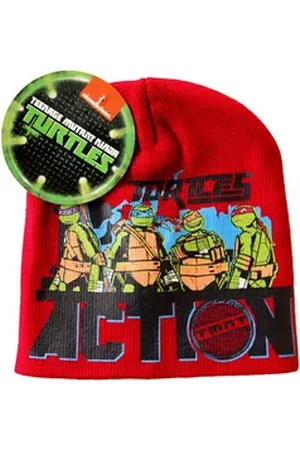 Teenage Mutant Ninja Turtles Strickmütze NINJA TURTLES Kindermütze Rot Jungen Mütze Gr.52 rot