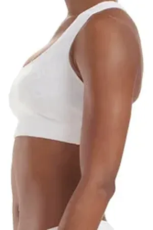 adidas Originals Bustier Terrot Flex Cotton mit Logoschriftzug weiß XS