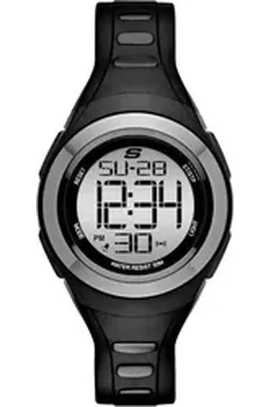Skechers Chronograph TENNYSON SR2063, Quarzuhr, Armbanduhr, Damenuhr, digital, Datum, Stoppfunktion schwarz