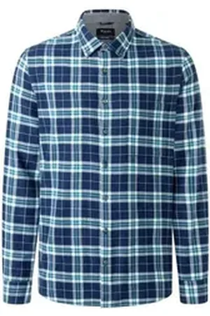 Maerz Langarmhemd blau 4142