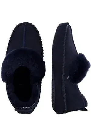 Warmbat Hausschuhe Barrine Hausschuh (1-tlg) Klassisches Design, mit Wärme regulierendem Futter blau EU 40 (woman)