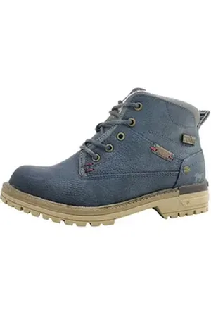 Mustang Shoes Winterstiefel Schnürstiefelette blau 34 EU