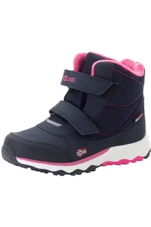 TROLLKIDS KIDS HAFJELL WINTER BOOTS Winterstiefel wasserdicht, Klettverschluss, reflektierende Details blau 40 EU