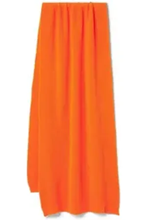 Expatrié Schal Nia Strickschal, (1-St), Gestrickter Winterschal aus Acryl orange