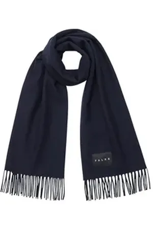 Falke Schal, (1-St), aus Merinowolle blau