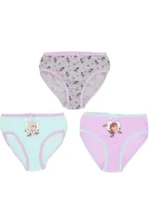 Disney Frozen Slip 3er-Pack Slips aus Baumwolle – Bequeme Unterwäsche für Mädchen 122/128