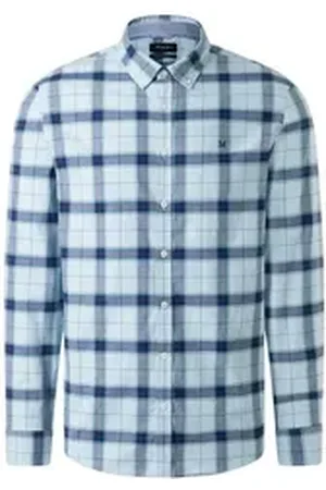 Maerz Langarmhemd blau 4546