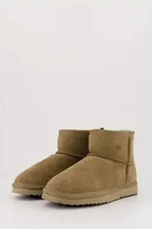 Warmbat Winterstiefel Wallaby Winterstiefel (1-tlg) Knöchelhoher Winterstiefel mit Wärme regulierendem Futter braun 39 EU