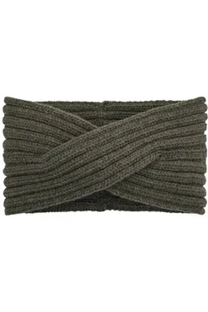 Falke Stirnband (1-St) aus extrafeiner Lambswool grün