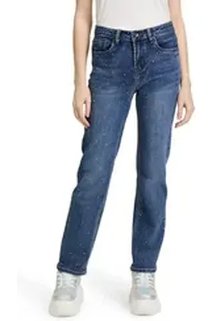 Cartoon Regular-fit-Jeans Regular Fit-Jeans mit Strass blau 40