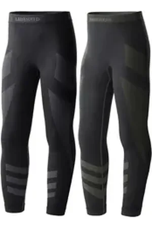 Ladeheid Funktionsunterhose 2er Pack Kinder Funktionsunterwäsche Lange Unterhose LAGI008 (1-St) schwarz 134-140