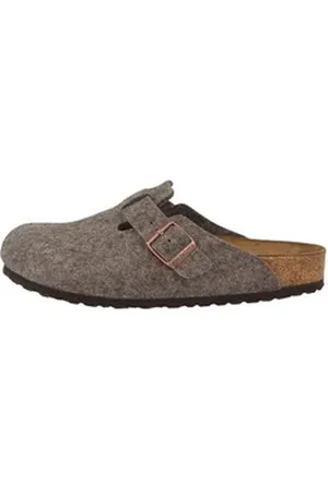 Birkenstock Boston Wollfilz schmal Unisex Erwachsene Clog braun 38 EU