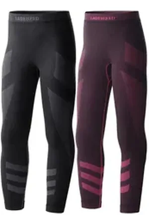 Ladeheid Funktionsunterhose 2er Pack Kinder Funktionsunterwäsche Lange Unterhose LAGI008 (1-St) rosa|schwarz 146-152