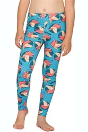 Merry Style Leggings Mädchen Lange Hose MS10-337 (1-tlg) aus Baumwolle blau 152
