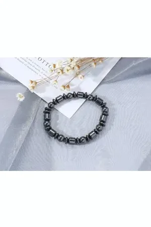 Eyecatcher Armkette Armband Gummiarmband schwarze Magneten (Kein Set) schwarz