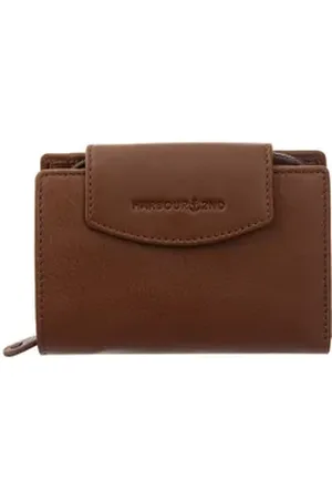 HARBOUR 2nd Geldbörse Brit Wallet Style mit Überschlag (1-tlg), Anker Logo braun