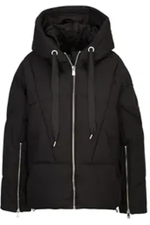 19V69 Italia Winterjacke CHIARA Stilvolle Pufferjacke für Damen mit Kapuze und Reißverschlüssen schwarz L