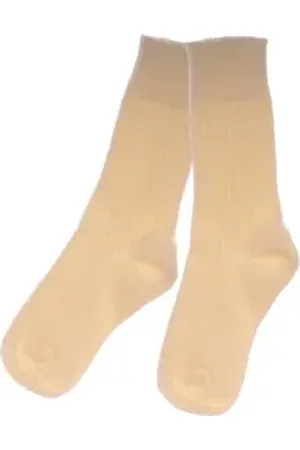 Martinex Socken Schöne Damen Stricksocken Strümpfe in Creme gestrickt für kalte Jahreszeiten, ecry, schöne Strickmotive beige 39-42