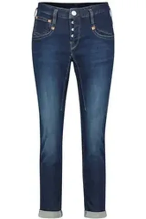 Herrlicher 5-Pocket-Jeans Damen Jeans SHYRA CROPPED Boyfriend Fit (1-tlg) blau 26