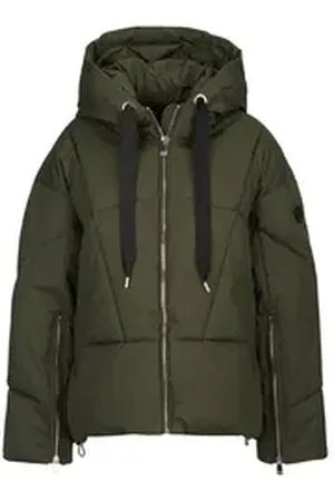 19V69 Italia Winterjacke CHIARA Stilvolle Pufferjacke für Damen mit Kapuze und Reißverschlüssen grün XL