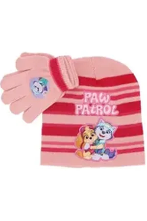 Paw Patrol Skimütze Mütze und Handschuhe Kuscheliges Set für kalte Tage rosa